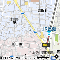 ロードサイド東大阪市こりとる後周辺の地図