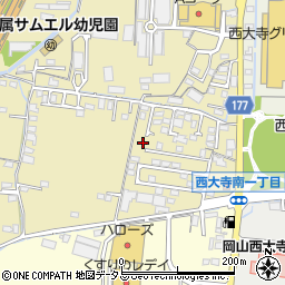 岡山県岡山市東区西大寺中野15-11周辺の地図