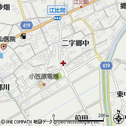 愛知県田原市江比間町二字郷中60-1周辺の地図