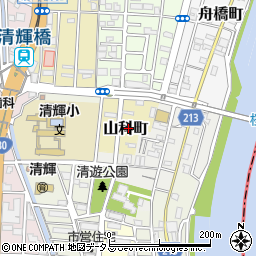 岡山県岡山市北区山科町37周辺の地図