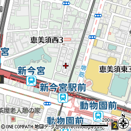 ディアコート恵美須周辺の地図