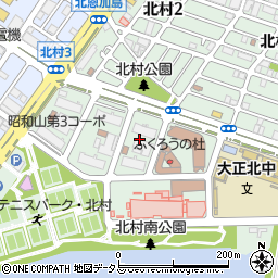 大阪府大阪市大正区北村3丁目6周辺の地図