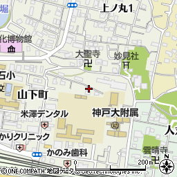 兵庫県明石市山下町2-13周辺の地図