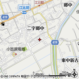 愛知県田原市江比間町二字郷中39周辺の地図