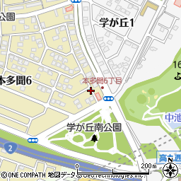 akippa本多聞6-9駐車場【2】周辺の地図