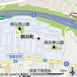 兵庫県神戸市垂水区朝谷町周辺の地図