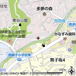 コスモ舞子坂周辺の地図