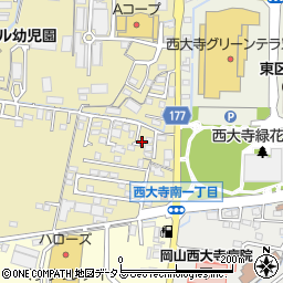 岡山県岡山市東区西大寺中野22周辺の地図