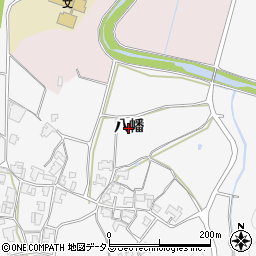 三重県名張市八幡周辺の地図