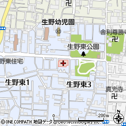 朝日生野病院（朝日会）周辺の地図