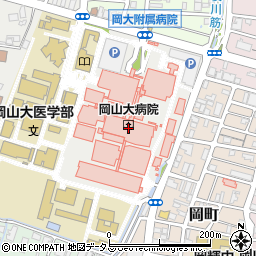 アルファ美容室岡大病院店周辺の地図