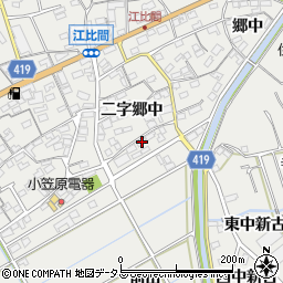 愛知県田原市江比間町二字郷中39-1周辺の地図