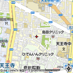大阪府大阪市天王寺区堀越町周辺の地図