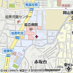 岡山県岡山市中区赤坂本町周辺の地図