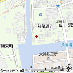 動物検疫所神戸支所苅藻検疫場周辺の地図