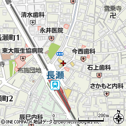 焼鳥 吉鳥 長瀬店周辺の地図