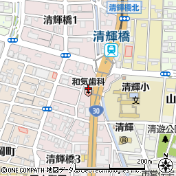 中国銀行清輝橋支店 ＡＴＭ周辺の地図
