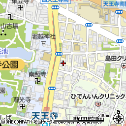 大阪府大阪市天王寺区堀越町8周辺の地図