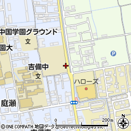 岡山県岡山市北区庭瀬158周辺の地図