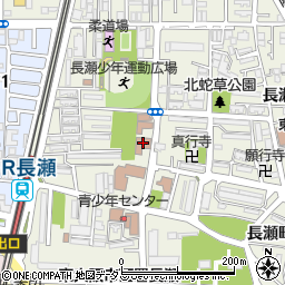 東大阪市立　長瀬人権文化センター周辺の地図