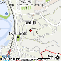 奈良県生駒市東山町1138-17周辺の地図