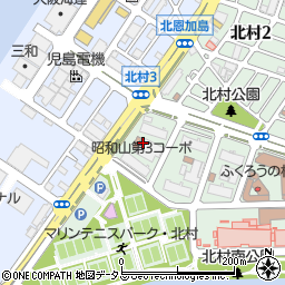 大阪府大阪市大正区北村3丁目8周辺の地図