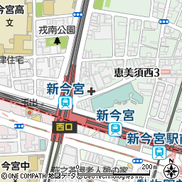 ガラス屋さん２４　大阪府大阪市浪速区店周辺の地図