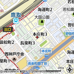 サニーコート鷹取周辺の地図