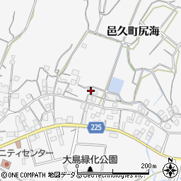 岡山県瀬戸内市邑久町尻海3883周辺の地図
