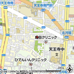 大阪府大阪市天王寺区堀越町1周辺の地図