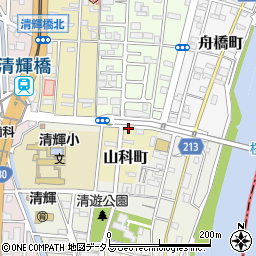 岡山県岡山市北区山科町18周辺の地図