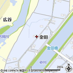 岡山県岡山市東区金田91周辺の地図