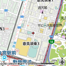 日本一の串かつ 横綱 新世界通天閣店周辺の地図