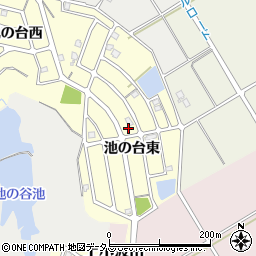 三重県名張市美旗町（池の台東）周辺の地図
