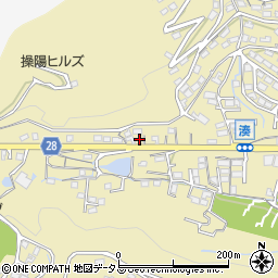 岡山県岡山市中区湊1351-3周辺の地図