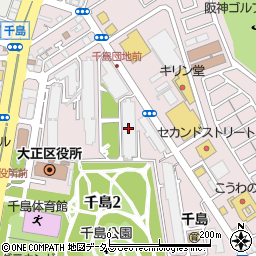 千島団地２号棟周辺の地図