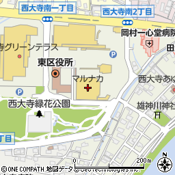 マルナカ西大寺店周辺の地図