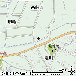 愛知県田原市六連町西峠周辺の地図