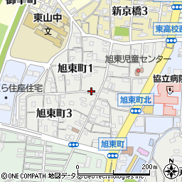岡山県岡山市中区旭東町周辺の地図