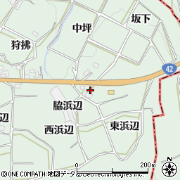 愛知県田原市六連町東浜辺周辺の地図
