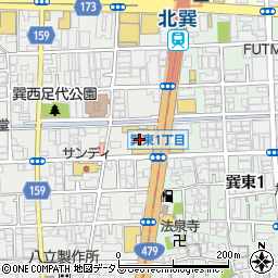 三菱ＵＦＪ銀行ライフ巽店 ＡＴＭ周辺の地図