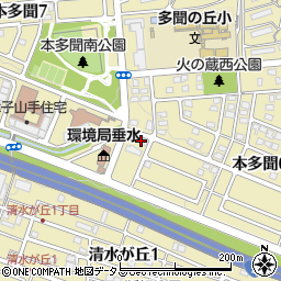 神戸市立多聞南地域福祉センター周辺の地図