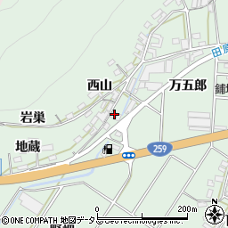 愛知県田原市大久保町椎沢周辺の地図