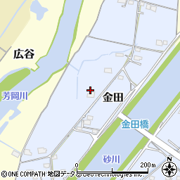 岡山県岡山市東区金田90周辺の地図