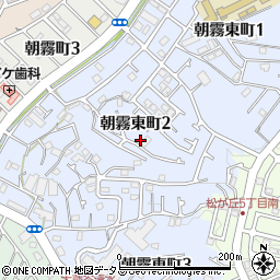 兵庫県明石市朝霧東町周辺の地図