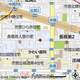 大阪府大阪市西成区南開周辺の地図