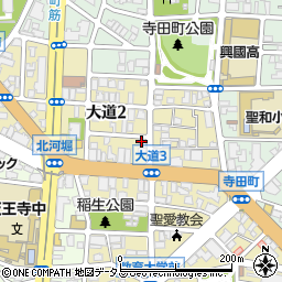 植田繊維株式会社周辺の地図