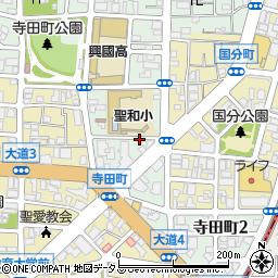 大阪府大阪市天王寺区寺田町周辺の地図