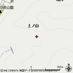 愛知県田原市江比間町上ノ山周辺の地図