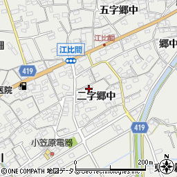 愛知県田原市江比間町二字郷中20周辺の地図